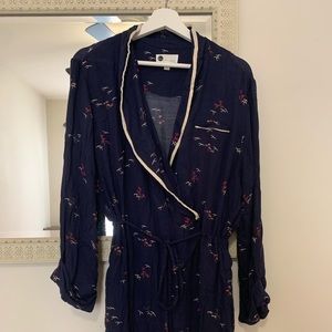 Anthro long sleeved sleep jumpsuit